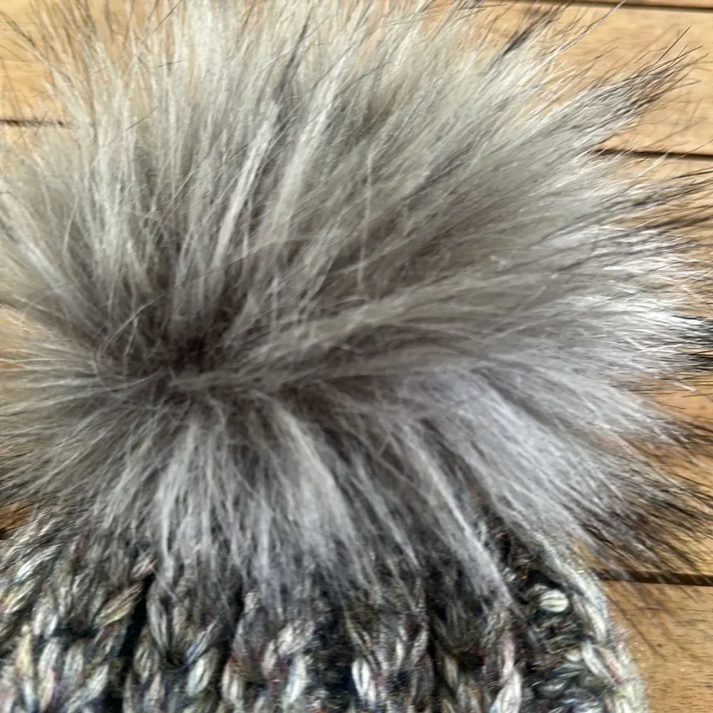 Norla Canada Alpaca Blend Knit Pom Pom Hat O/S